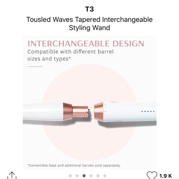 T3 1” Undone Waves Interchangeable Barrel Wand - Picture 4 of 4